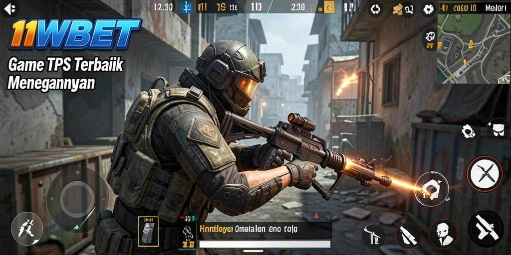 Tampilan gameplay menegangkan dalam 11WBET dengan aksi seru.