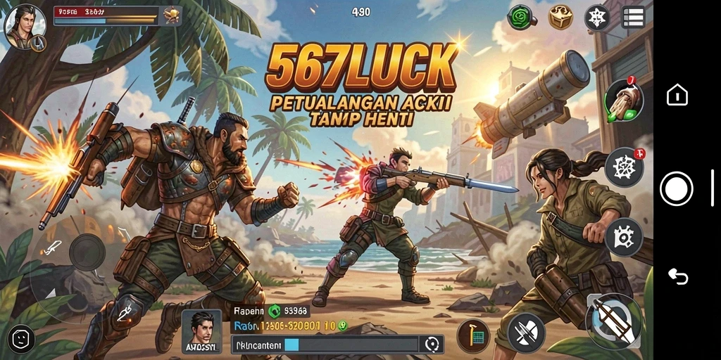 Tampilan gameplay seru dan mendebarkan dalam 567LUCK, siap untuk aksi.