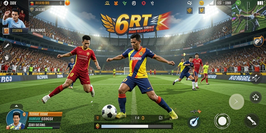 Tampilan gameplay seru dari permainan olahraga 6RT.