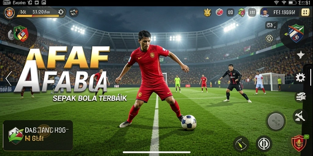 Tampilan gameplay AFAF yang menegangkan dan penuh aksi di lapangan sepak bola.