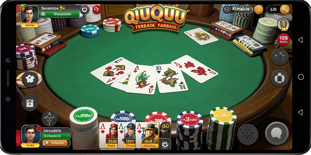 Tampilan menarik dari gameplay QiuQiu di AJR88.