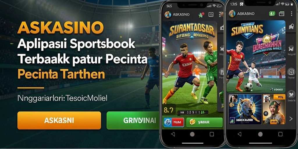 Tampilan menarik dari aplikasi ASKASINO saat bertaruh dalam olahraga.