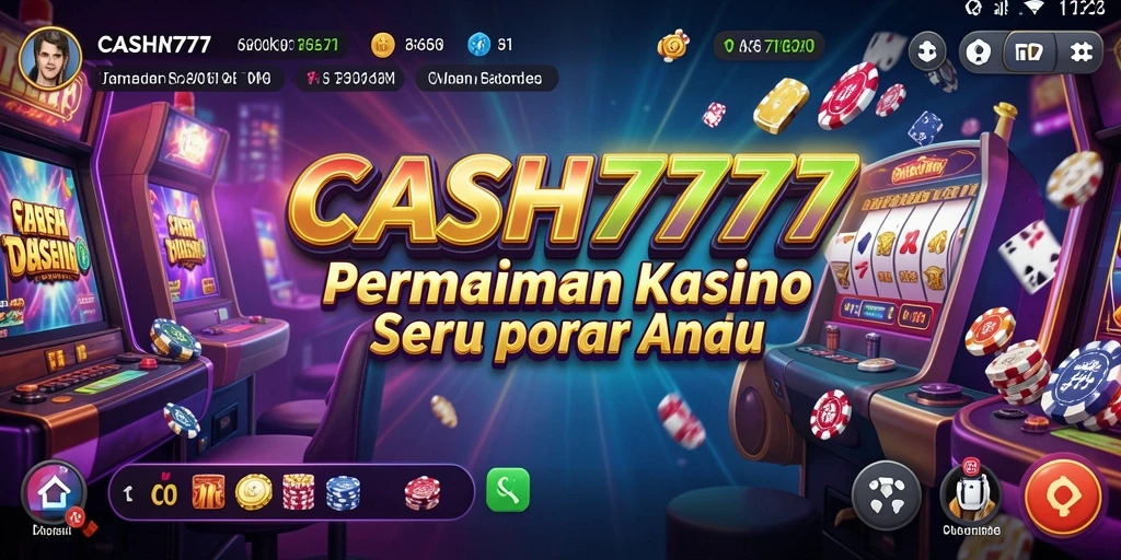 Tampilan permainan Kasino yang mengasyikkan di CASH777.