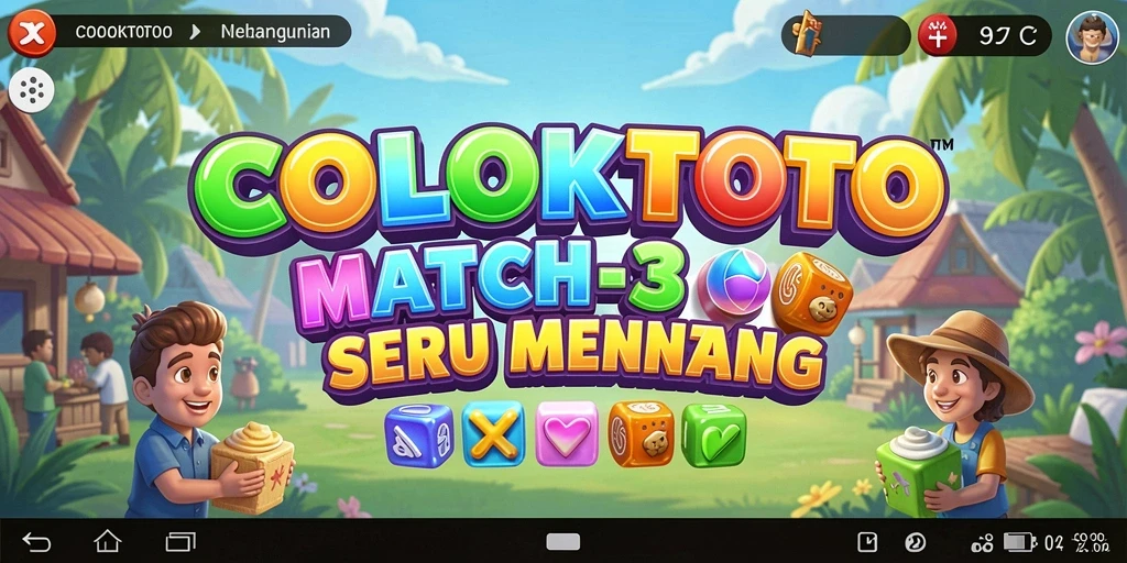 Tampilan gameplay COLOKTOTO yang menarik dalam genre Match-3.
