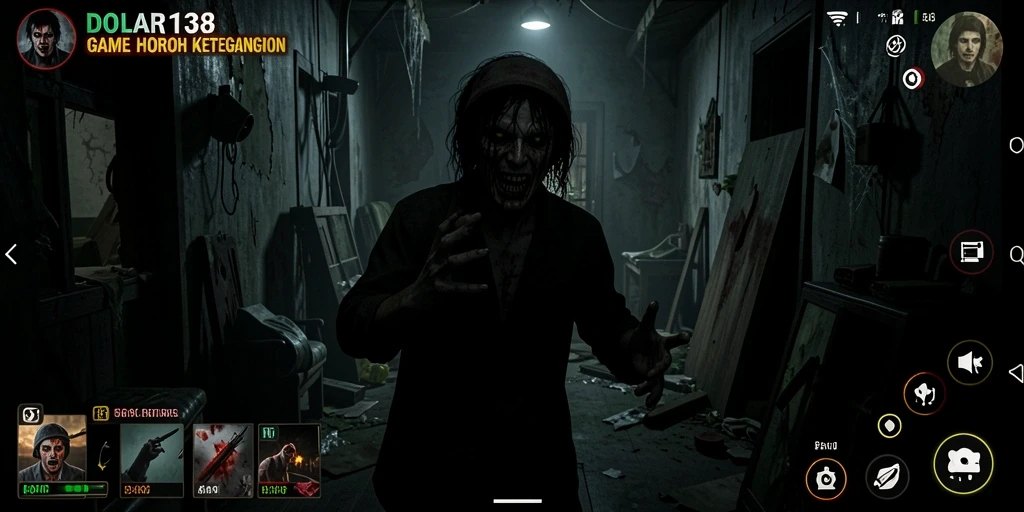 Screenshot gameplay menampilkan karakter dalam situasi mencekam.