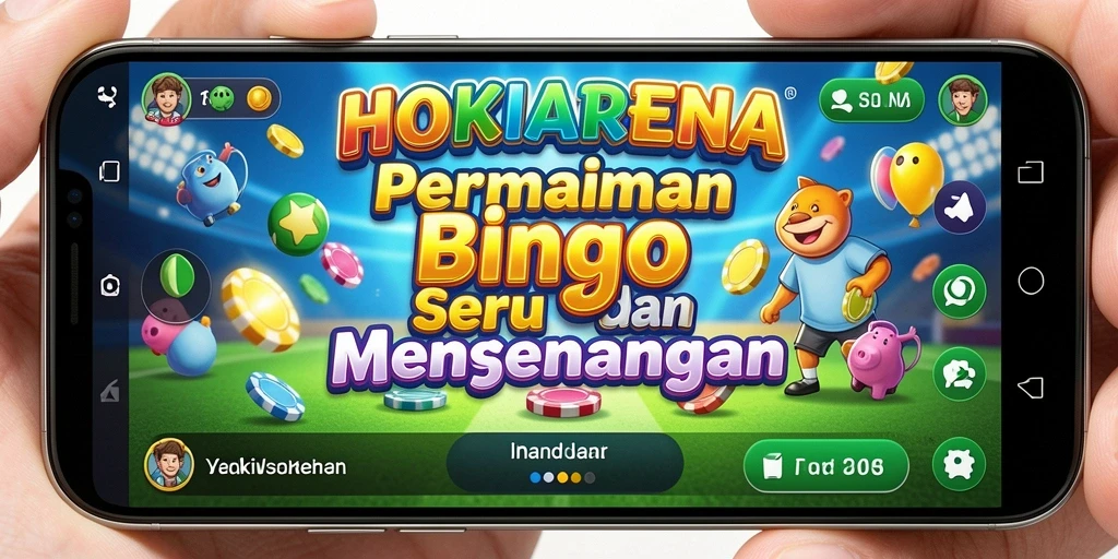 Screenshot HOKIARENA menampilkan gameplay seru Bingo yang menarik.