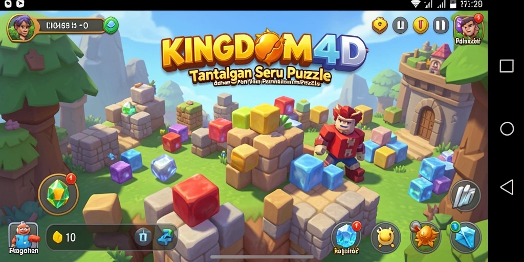Tampilan gameplay KINGDOM4D yang menarik dan penuh warna.