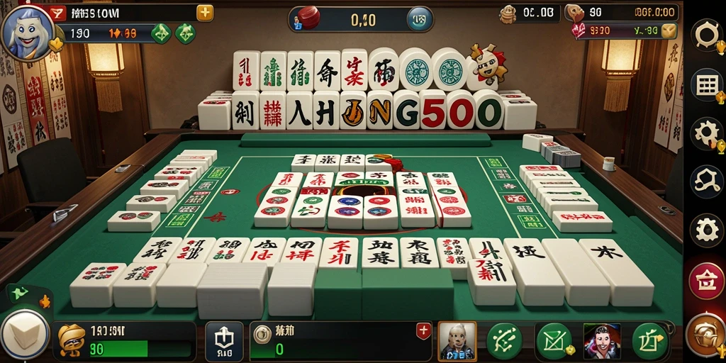 Tampilan gameplay menarik dari MAHJONG500 dengan berbagai strategi.