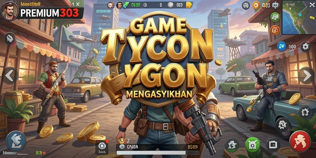 Tampilan gameplay Tycoon yang dinamis dan interaktif.