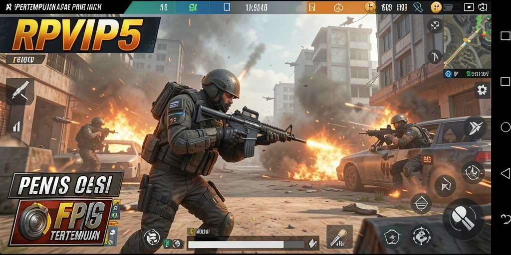 Gameplay intens penuh aksi dalam RPVIP5 yang mendebarkan.