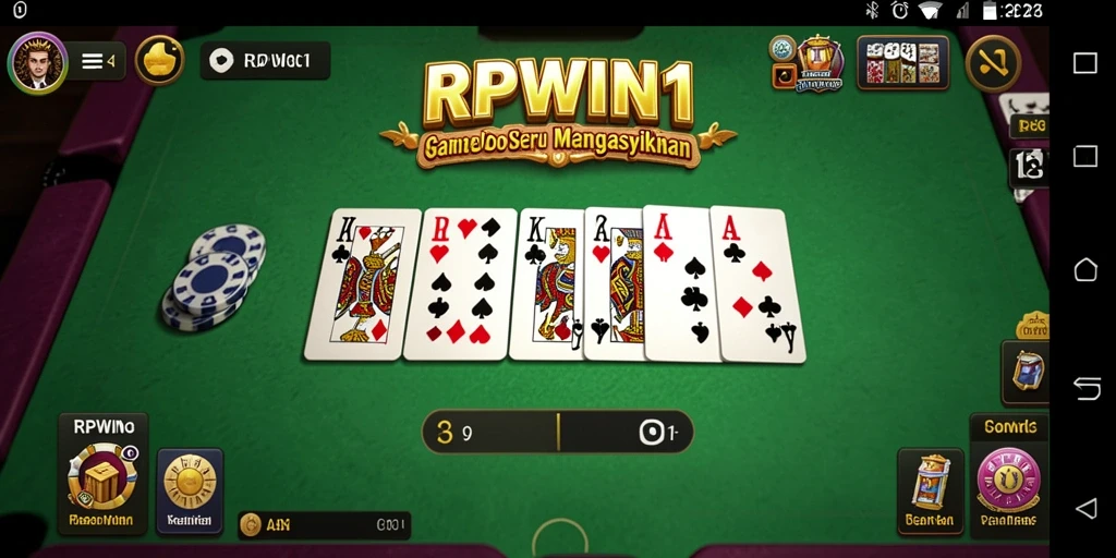 Tampilan menarik dari gameplay <strong>RPWIN1</strong> yang menampilkan aksi seru permainan Domino.