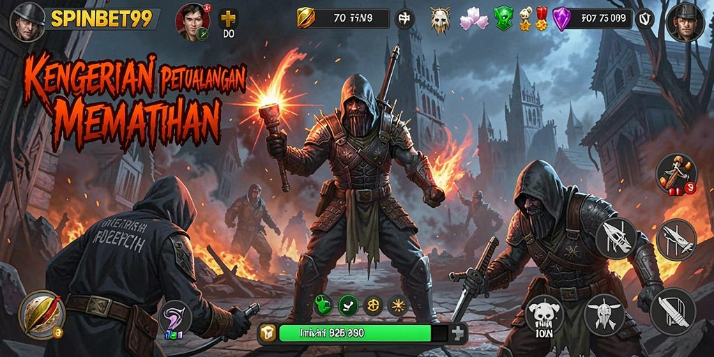 Tampilan gameplay menegangkan di SPINBET99 yang penuh teror.