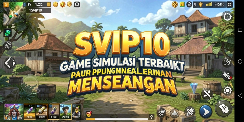 Tampilan gameplay SVIP10 yang menakjubkan dengan elemen simulasi menarik.