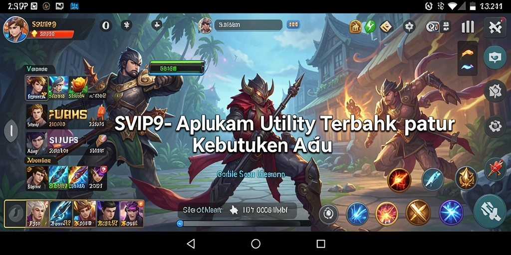 Tangkapan layar SVIP9 yang menampilkan fitur utility yang intuitif.
