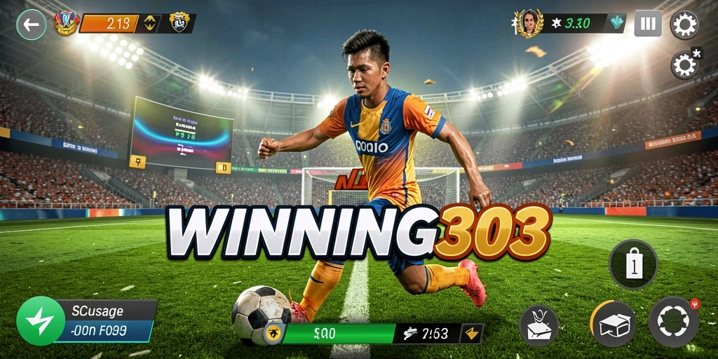 Tampilan gameplay seru dari WINNING303 dengan aksi olahraga menantang.