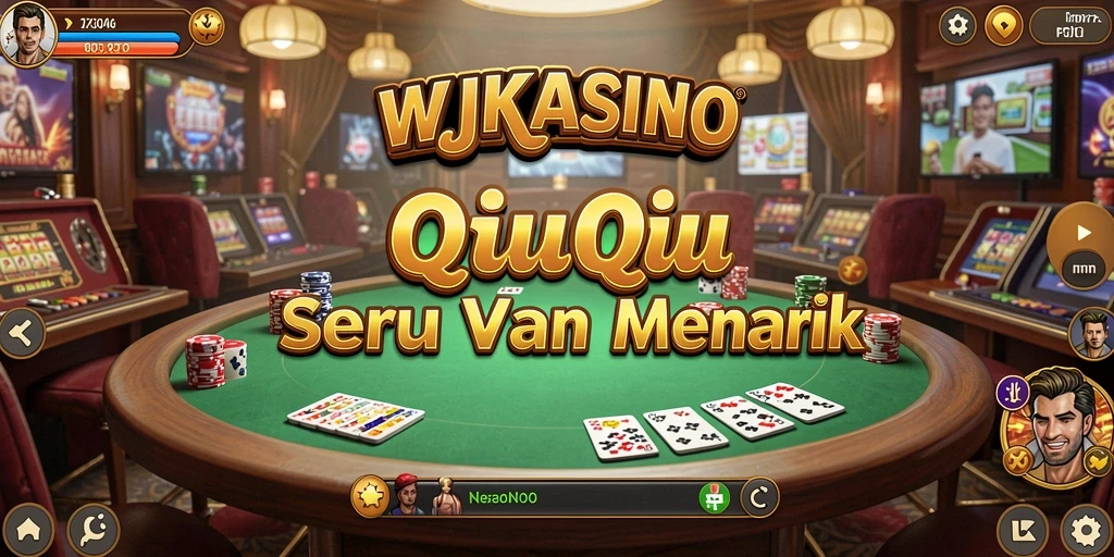 Tampilan utama gameplay WJKASINO dengan suasana seru QiuQiu.