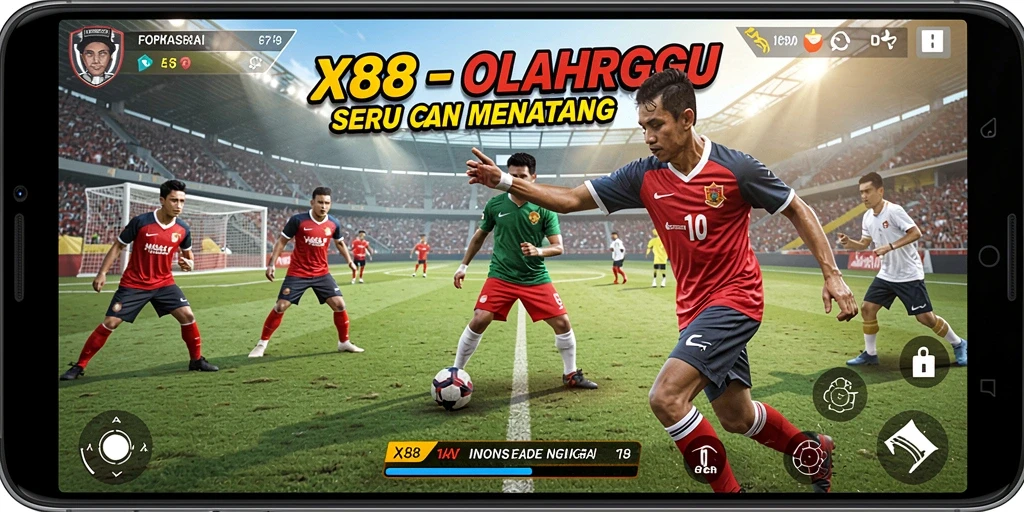 Tampilan gameplay dari game olahraga yang menegangkan